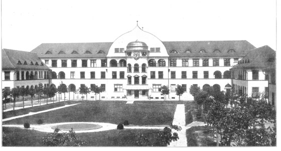 Fotografie: Krankenhaus der Israelitischen Gemeinde / Hauptgebäude. Frankfurt am Main, Gagernstr. 36.