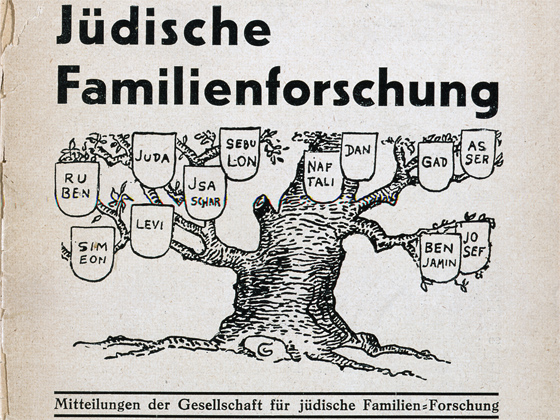 Deckblatt: Titelblatt der Zeitschrift "Jüdische Familienforschung", Sonderausgabe, Berlin 1936