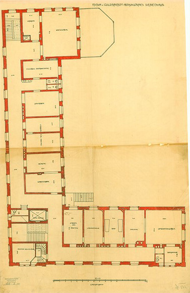 Dokument: Grundriss Villa "Rothschild'sches Siechenhaus".