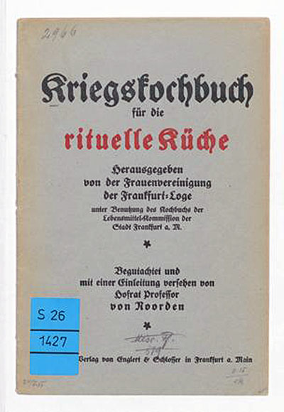 Deckblatt: Kriegskochbuch für die rituelle Küche. Bne Briss - Kriegskochbuch 
