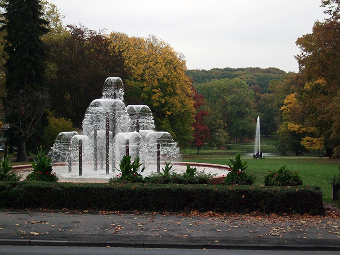 Fotografie: Bad Homburg, Teilansicht des Kurparks, 16.10.2013